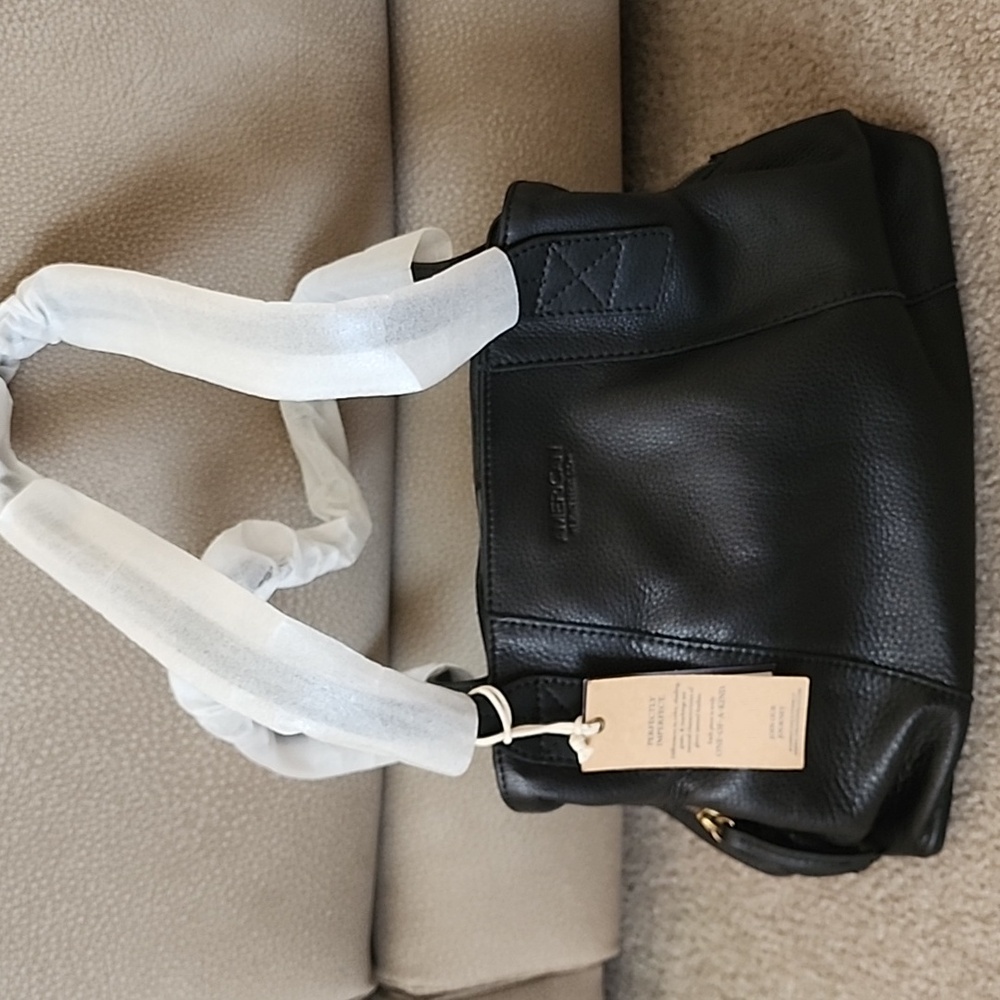 Ada Black Triple Entry Tote